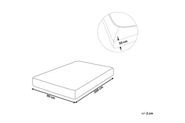 Pussilakana Janbu Sinapinkeltainen, 90x200 cm - Sinapinkeltainen, 90x200 cm - Kodintekstiilit & matot - Vuodevaatteet - Lakana - Joustolakana