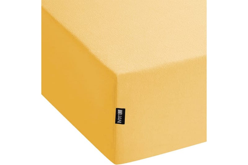 Pussilakana Janbu Sinapinkeltainen, 90x200 cm - Sinapinkeltainen, 90x200 cm - Kodintekstiilit & matot - Vuodevaatteet - Lakana - Joustolakana