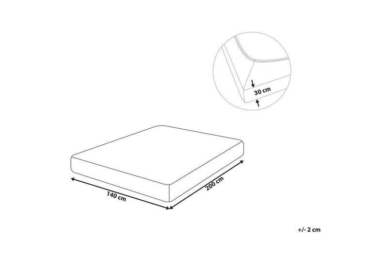 Pussilakana Janbu Taupe, 140x200 cm - Taupe, 140x200 cm - Kodintekstiilit & matot - Vuodevaatteet - Lakana - Joustolakana