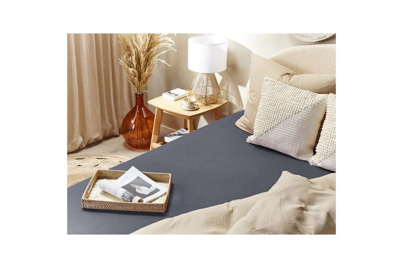 Pussilakana Janbu Tummanharmaa, 200x200 cm - Tummanharmaa, 200x200 cm - Kodintekstiilit & matot - Vuodevaatteet - Lakana - Joustolakana