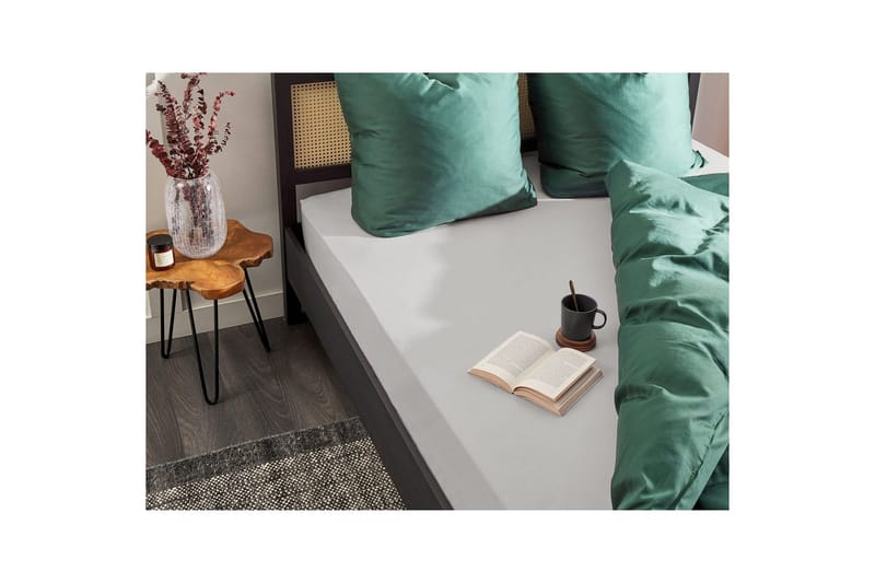 Pussilakana Janbu Vaaleanharmaa, 90x200 cm - Vaaleanharmaa, 90x200 cm - Kodintekstiilit & matot - Vuodevaatteet - Lakana - Joustolakana