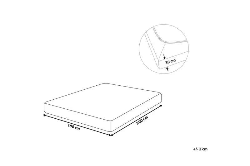 Pussilakana Janbu Vaaleanvihreä, 180x200 cm - Vaaleanvihreä, 180x200 cm - Kodintekstiilit & matot - Vuodevaatteet - Lakana - Joustolakana