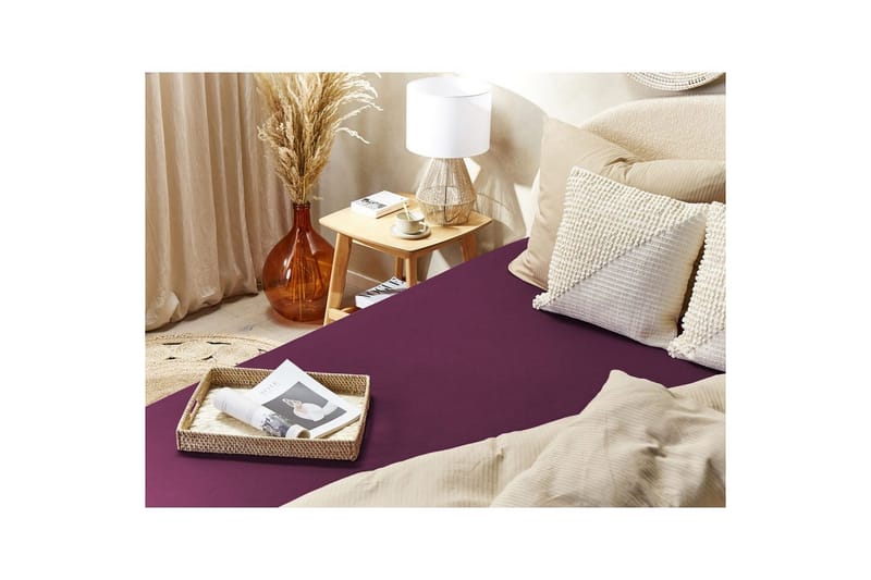 Pussilakana Janbu Viininpunainen, 200x200 cm - Viininpunainen, 200x200 cm - Kodintekstiilit & matot - Vuodevaatteet - Lakana - Joustolakana