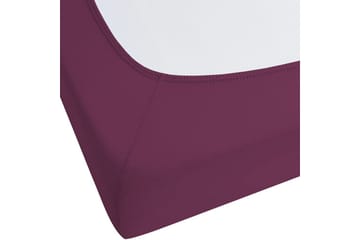 Pussilakana Janbu Viininpunainen, 200x200 cm - Viininpunainen, 200x200 cm - Kodintekstiilit & matot - Vuodevaatteet - Lakana - Joustolakana