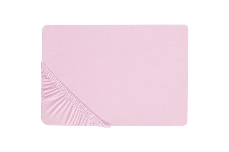 Pussilakana Janbu Pastellin vaaleanpunainen, 200x200 cm - Pastellin vaaleanpunainen, 200x200 cm - Kodintekstiilit & matot - Vuodevaatteet - Lakana - Joustolakana