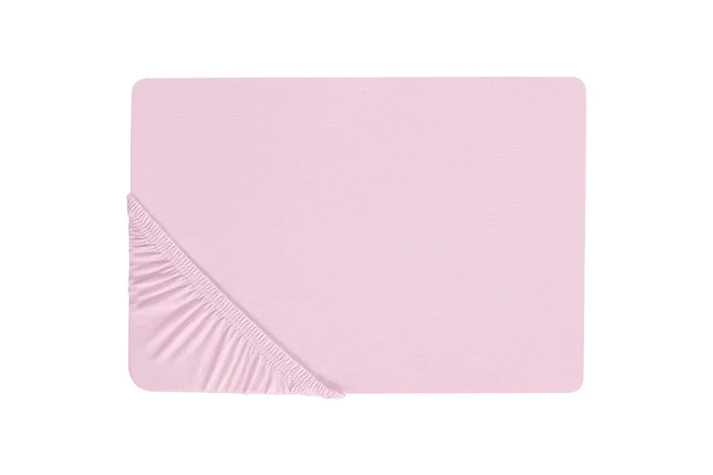 Pussilakana Janbu Pastellin vaaleanpunainen, 180x200 cm - Pastellin vaaleanpunainen, 180x200 cm - Kodintekstiilit & matot - Vuodevaatteet - Lakana - Joustolakana