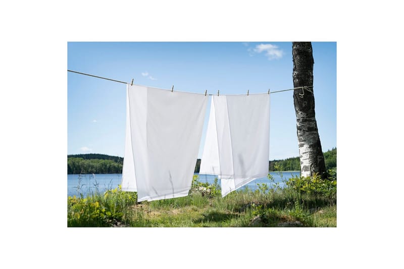 Lakanoita Borganäs of Sweden - 150 x 250 cm, Valkoinen - Kodintekstiilit & matot - Vuodevaatteet - Lakana