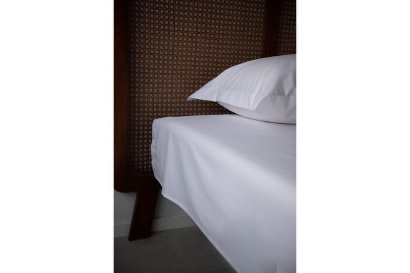 Lakna Egyptiläinen Puuvilla 150 x 270 cm Valkoinen - Kodintekstiilit & matot - Vuodevaatteet - Lakana