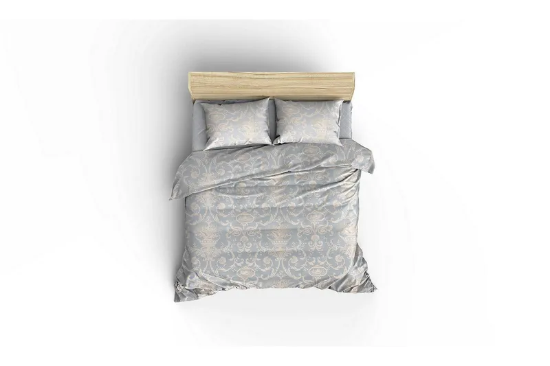 Päiväpeite Eponj Home Tupla 200x235+Lakana+2 tyynyliinaa - Sininen/Valkoinen - Kodintekstiilit & matot - Vuodevaatteet