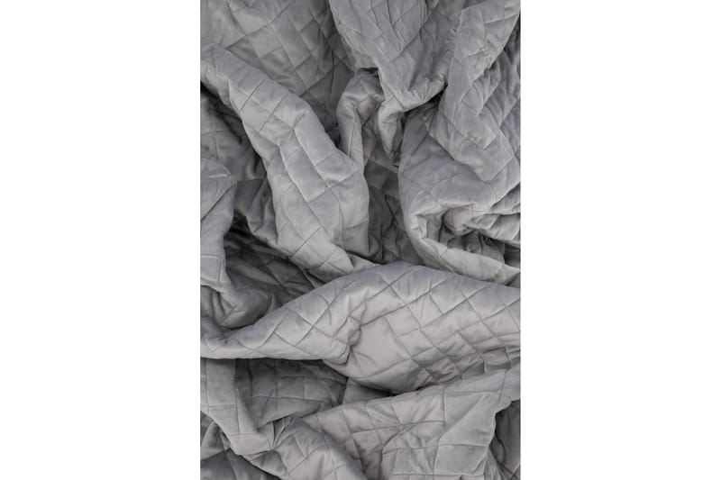 Päiväpeite Jilly 260x260 cm - Vaaleanharmaa - Kodintekstiilit & matot - Vuodevaatteet - Päiväpeitto
 - Yhden hengen sängyn päiväpeitto