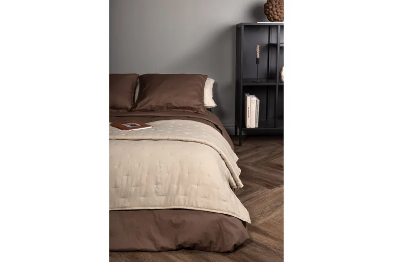 Päiväpeite Sally 180x260 cm - Beige - Kodintekstiilit & matot - Vuodevaatteet - Päiväpeitto
 - Yhden hengen sängyn päiväpeitto