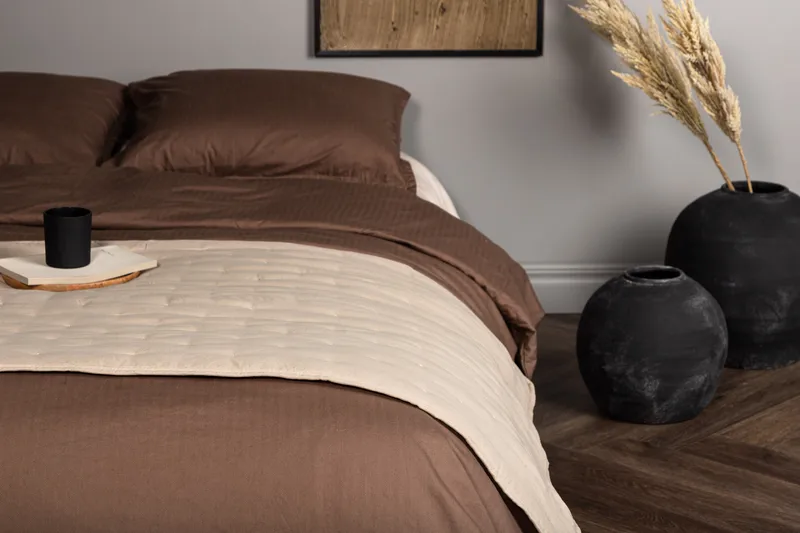 Päiväpeite Sally 80x260 cm - Beige - Kodintekstiilit & matot - Vuodevaatteet - Päiväpeitto
 - Yhden hengen sängyn päiväpeitto