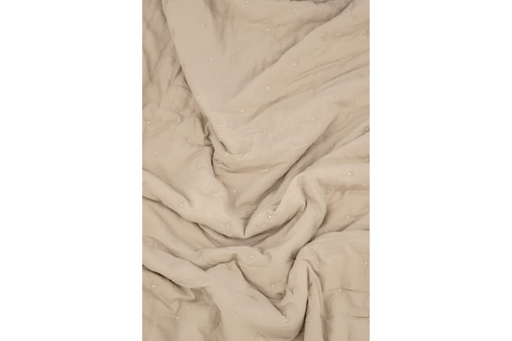 Päiväpeite Weasela 260x260 cm - Beige - Yhden hengen sängyn päiväpeitto - Parisängyn päiväpeitto - Vuodevaatteet
