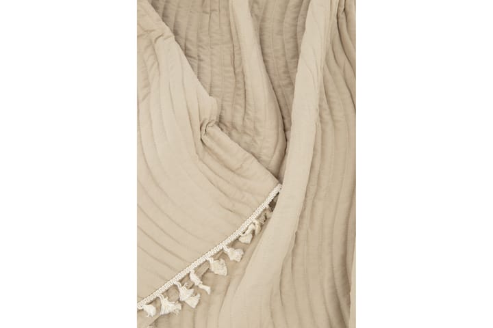 Päiväpeite Gibbos 180x260 cm - Beige - Yhden hengen sängyn päiväpeitto - Parisängyn päiväpeitto - Vuodevaatteet