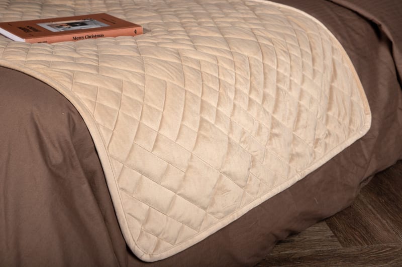 Päiväpeite Jilly 80x260 cm - Beige - Kodintekstiilit & matot - Vuodevaatteet - Päiväpeitto - Yhden hengen sängyn päiväpeitto