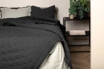 Päiväpeite Sally 260x260 cm - Antrasiitti - Kodintekstiilit & matot - Vuodevaatteet - Päiväpeitto - Yhden hengen sängyn päiväpeitto