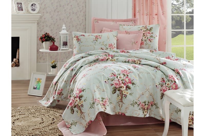 Päiväpeite EnLora Home 160x235 cm - Minttu - Kodintekstiilit & matot - Vuodevaatteet - Päiväpeitto
 - Parisängyn päiväpeitto