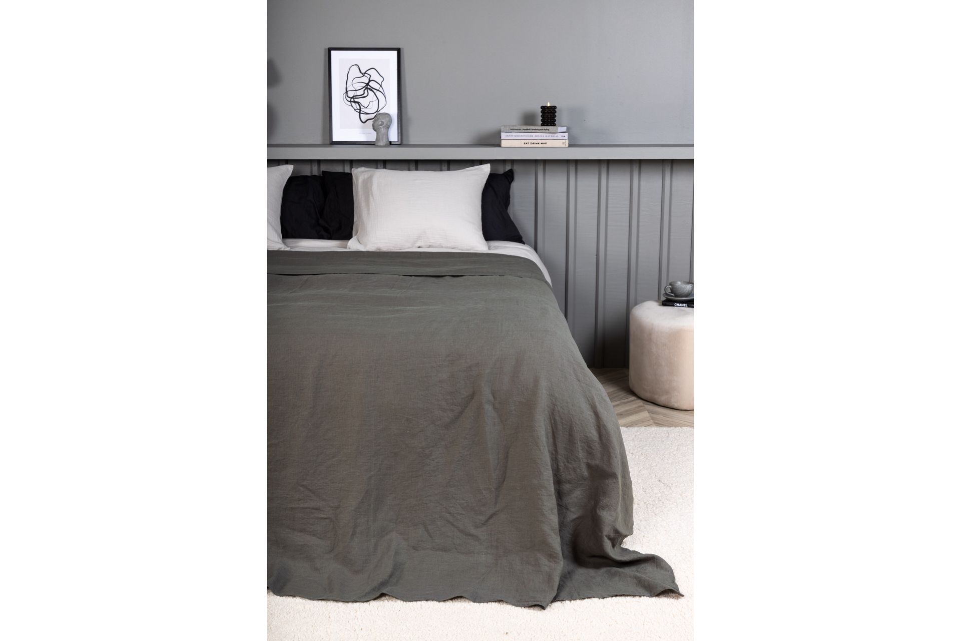 Päiväpeite Milo 150x250 cm - Vaaleanharmaa - Kodintekstiilit & matot - Vuodevaatteet - Päiväpeitto
 - Parisängyn päiväpeitto