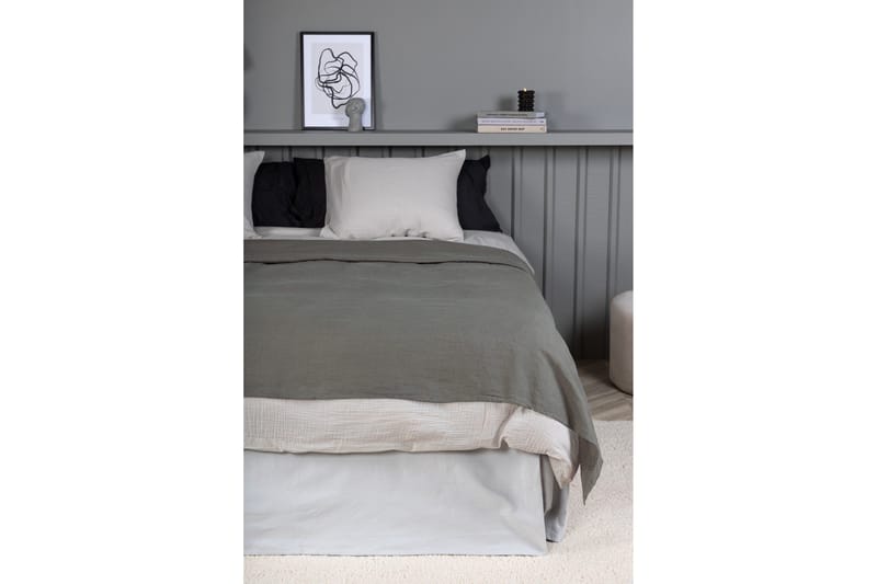 Päiväpeite Milo 260x260 cm - Vaaleanharmaa - Kodintekstiilit & matot - Vuodevaatteet - Päiväpeitto - Parisängyn päiväpeitto