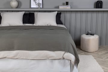 Päiväpeite Milo 260x260 cm - Vaaleanharmaa - Kodintekstiilit & matot - Vuodevaatteet - Päiväpeitto - Yhden hengen sängyn päiväpeitto