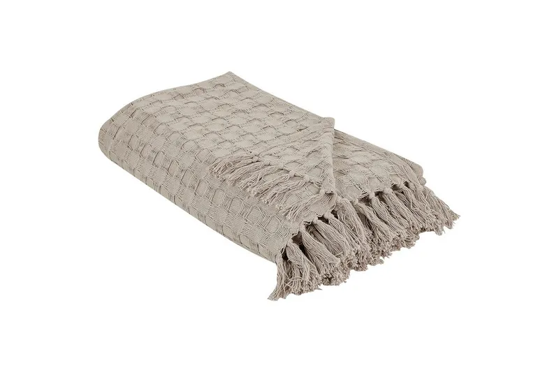 Sängynpeite Bere Taupe, 200x220 cm - Taupe, 200x220 cm - Kodintekstiilit & matot - Vuodevaatteet - Päiväpeitto - Yhden hengen sängyn päiväpeitto