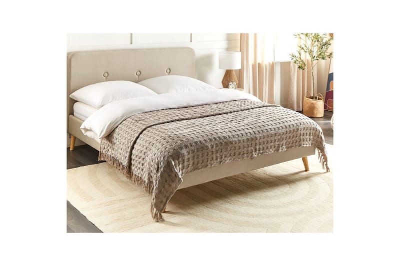 Sängynpeite Bere Taupe, 200x220 cm - Taupe, 200x220 cm - Kodintekstiilit & matot - Vuodevaatteet - Päiväpeitto
 - Yhden hengen sängyn päiväpeitto