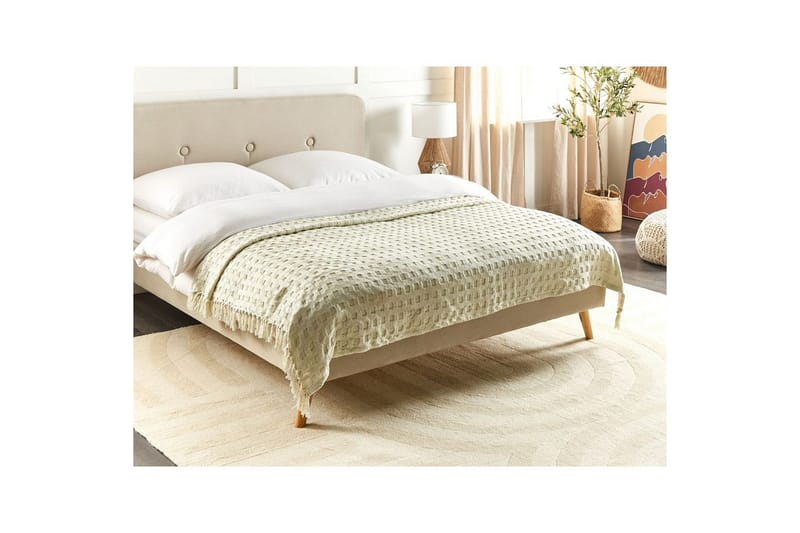 Sängynpeite Bere Valkoinen, 150x200 cm - Valkoinen, 150x200 cm - Kodintekstiilit & matot - Vuodevaatteet - Päiväpeitto - Yhden hengen sängyn päiväpeitto