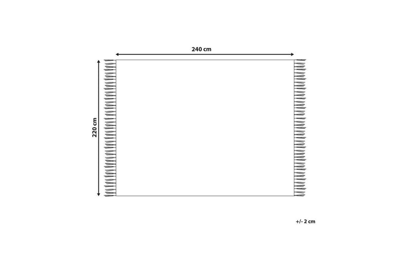 Sängynpeite Bere Valkoinen, 220x240 cm - Valkoinen, 220x240 cm - Kodintekstiilit & matot - Vuodevaatteet - Päiväpeitto - Yhden hengen sängyn päiväpeitto