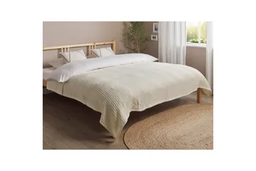 Sängynpeite Chagyl Vaalea beige, 200x220 cm - Vaalea beige, 200x220 cm - Kodintekstiilit & matot - Vuodevaatteet - Päiväpeitto - Yhden hengen sängyn päiväpeitto