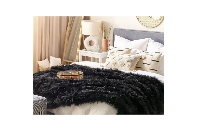 Sängynpeite Delice Musta - Musta - Kodintekstiilit & matot - Vuodevaatteet - Päiväpeitto - Yhden hengen sängyn päiväpeitto