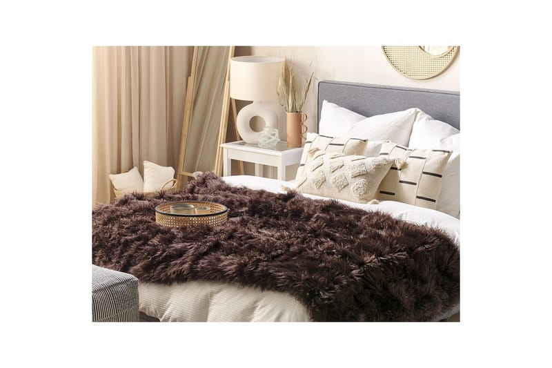 Sängynpeite Delice Ruskea - Ruskea - Kodintekstiilit & matot - Vuodevaatteet - Päiväpeitto - Yhden hengen sängyn päiväpeitto