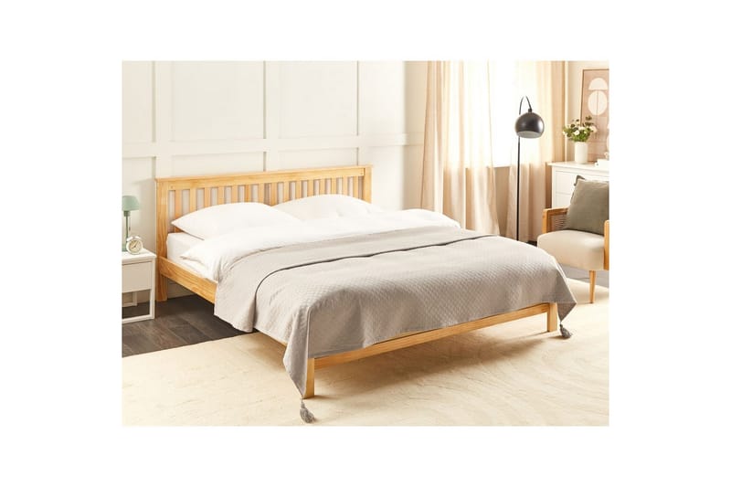 Sängynpeite Lindula Beige, 200x220 cm - Beige, 200x220 cm - Kodintekstiilit & matot - Vuodevaatteet - Päiväpeitto
 - Yhden hengen sängyn päiväpeitto