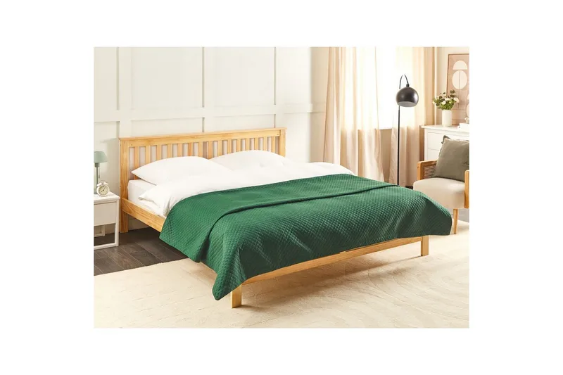 Sängynpeite Nape Vihreä, 200x220 cm - Vihreä, 200x220 cm - Kodintekstiilit & matot - Vuodevaatteet - Päiväpeitto - Yhden hengen sängyn päiväpeitto