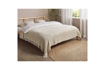 Sängynpeite Toutli Vaalea beige, 200x220 cm - Vaalea beige, 200x220 cm - Kodintekstiilit & matot - Vuodevaatteet - Päiväpeitto - Yhden hengen sängyn päiväpeitto