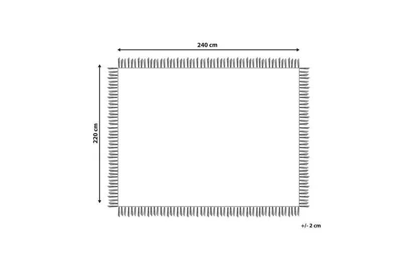 Sängynpeite Yerbent Valkoinen, 220x240 cm - Valkoinen, 220x240 cm - Kodintekstiilit & matot - Vuodevaatteet - Päiväpeitto - Yhden hengen sängyn päiväpeitto