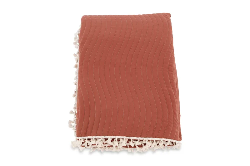 Päiväpeite Lias 180x260 cm - Ruosteenruskea - Kodintekstiilit & matot - Vuodevaatteet - Päiväpeitto - Yhden hengen sängyn päiväpeitto