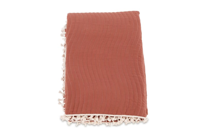 Päiväpeite Lias 260x260 cm - Ruosteenruskea - Kodintekstiilit & matot - Vuodevaatteet - Päiväpeitto - Yhden hengen sängyn päiväpeitto