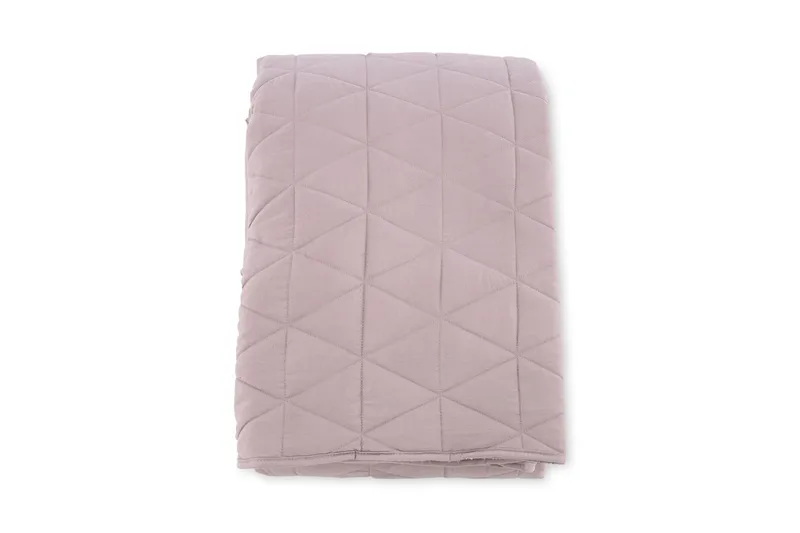 Päiväpeite Nilla 260x260 cm - Vaalearoosa - Kodintekstiilit & matot - Vuodevaatteet - Päiväpeitto - Yhden hengen sängyn päiväpeitto