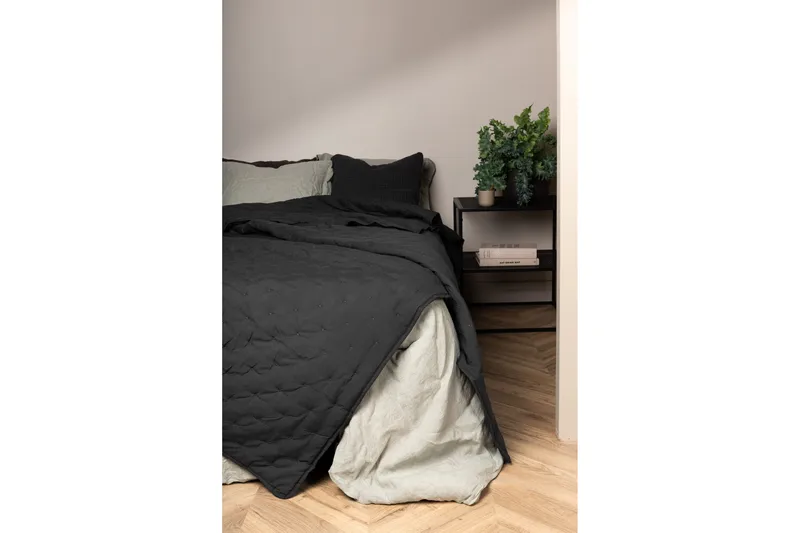 Päiväpeite Sally 150x250 cm - Antrasiitti - Kodintekstiilit & matot - Vuodevaatteet - Päiväpeitto
 - Yhden hengen sängyn päiväpeitto