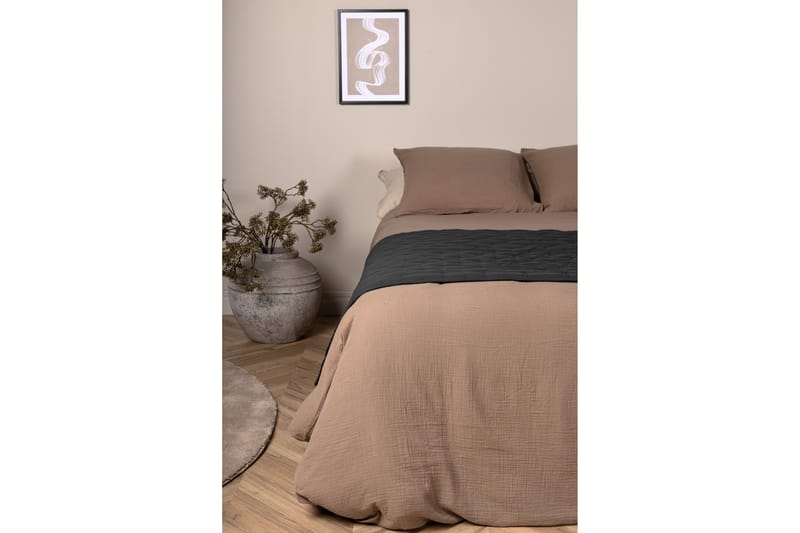 Päiväpeite Sally 80x260 cm - Antrasiitti - Kodintekstiilit & matot - Vuodevaatteet - Päiväpeitto
 - Yhden hengen sängyn päiväpeitto