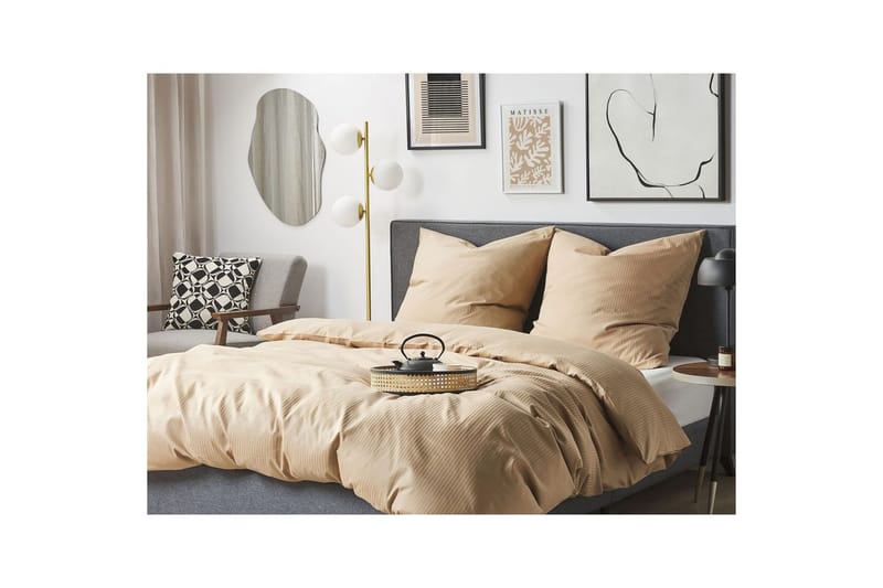 Pussilakanasetti Avondale Beige, 220x240 cm - Beige, 220x240 cm - Kodintekstiilit & matot - Vuodevaatteet - Peitto
 - Tuplapeitto