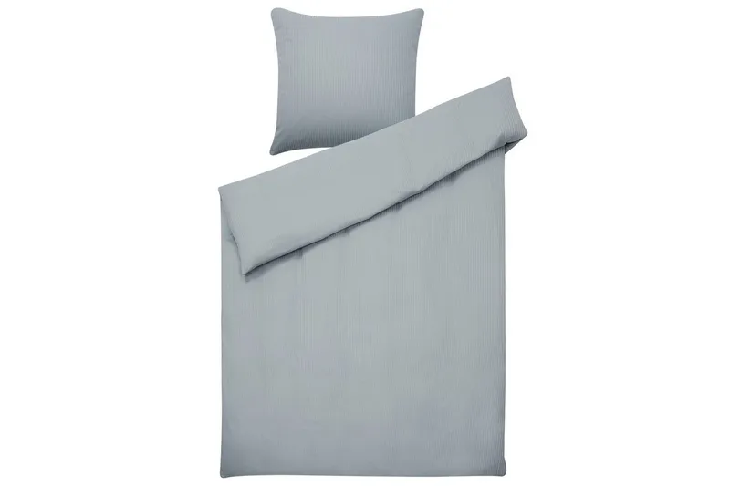 Pussilakanasetti Avondale Harmaa, 200x135 cm - Harmaa, 200x135 cm - Kodintekstiilit & matot - Vuodevaatteet - Peitto - Tuplapeitto