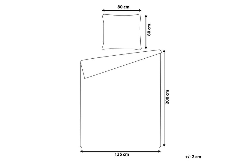 Pussilakanasetti Harmonridge Sininen, 200x135 cm - Sininen, 200x135 cm - Kodintekstiilit & matot - Vuodevaatteet - Pussilakanasetti - Pussilakanasetti yhden hengen sänkyyn