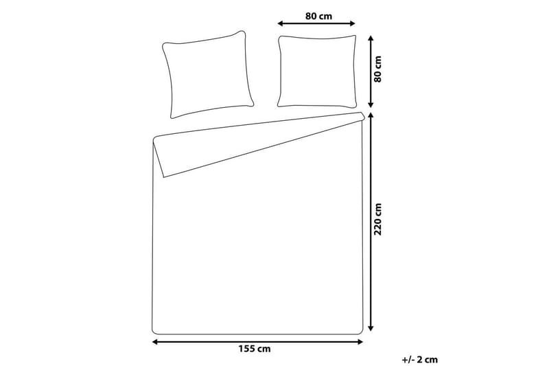 Pussilakanasetti Harmonridge Sininen, 220x155 cm - Sininen, 220x155 cm - Kodintekstiilit & matot - Vuodevaatteet - Pussilakanasetti - Pussilakanasetti yhden hengen sänkyyn