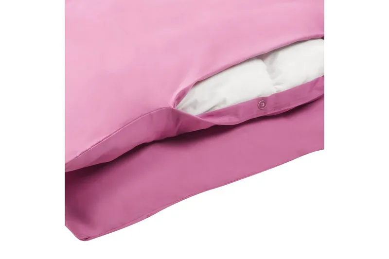 Pussilakanasetti Harmonridge Vaaleanpunainen, 200x135 cm - Vaaleanpunainen, 200x135 cm - Kodintekstiilit & matot - Vuodevaatteet - Pussilakanasetti - Pussilakanasetti yhden hengen sänkyyn