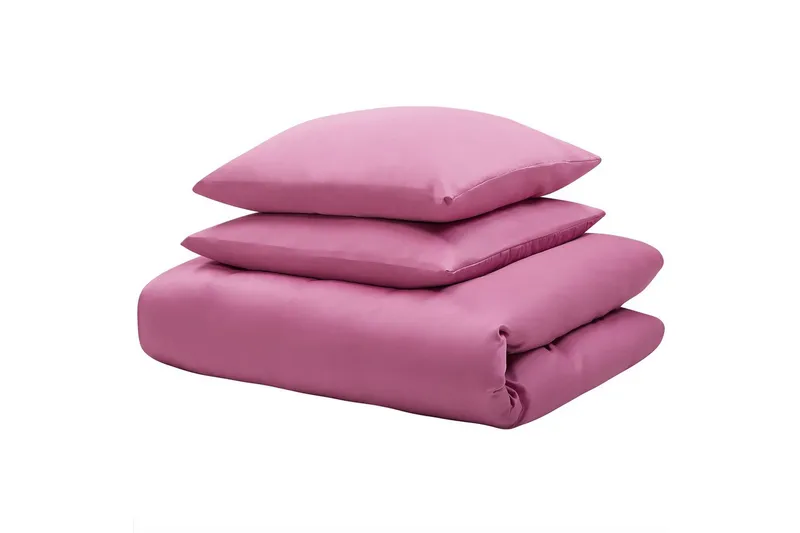 Pussilakanasetti Harmonridge Vaaleanpunainen, 240x220 cm - Vaaleanpunainen, 240x220 cm - Kodintekstiilit & matot - Vuodevaatteet - Pussilakanasetti - Pussilakanasetti yhden hengen sänkyyn