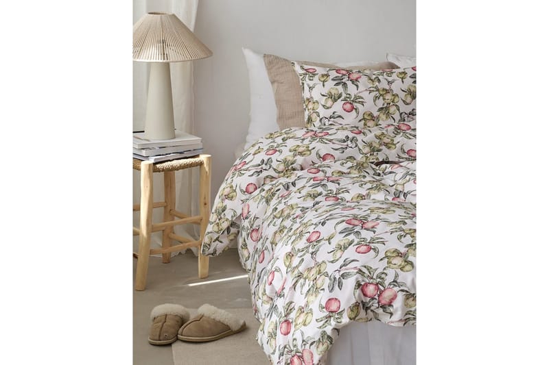 Pussilakanasetti Yhden hengen sänky 2-osainen Äppellunden Monivärinen - Harmaa - Kodintekstiilit & matot - Vuodevaatteet - Peitto
 - Tuplapeitto