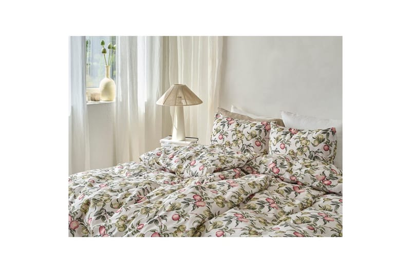 Pussilakanasetti Yhden hengen sänky 2-osainen Äppellunden Monivärinen - Harmaa - Kodintekstiilit & matot - Vuodevaatteet - Peitto
 - Tuplapeitto