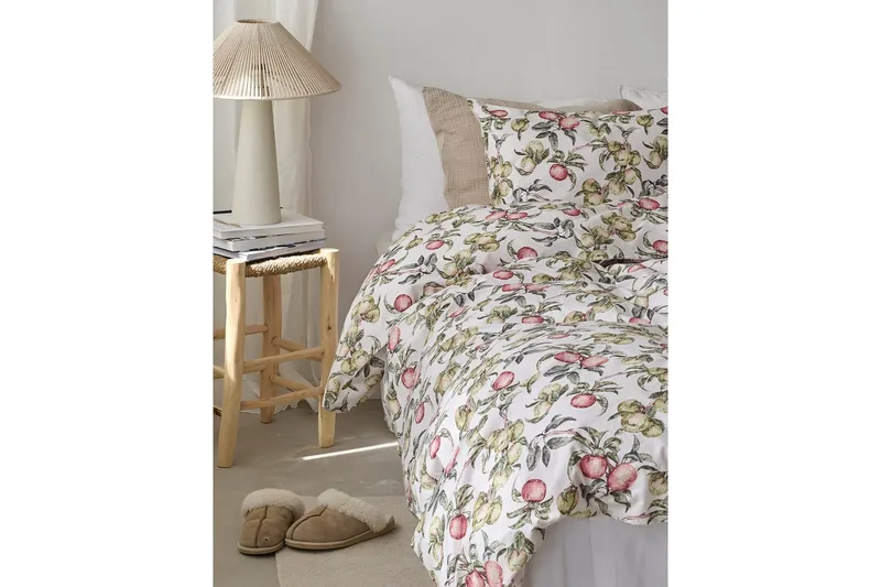 Pussilakanasetti Yhden hengen sänky 2-osainen Äppellunden Monivärinen - Harmaa - Kodintekstiilit & matot - Vuodevaatteet - Peitto
 - Tuplapeitto