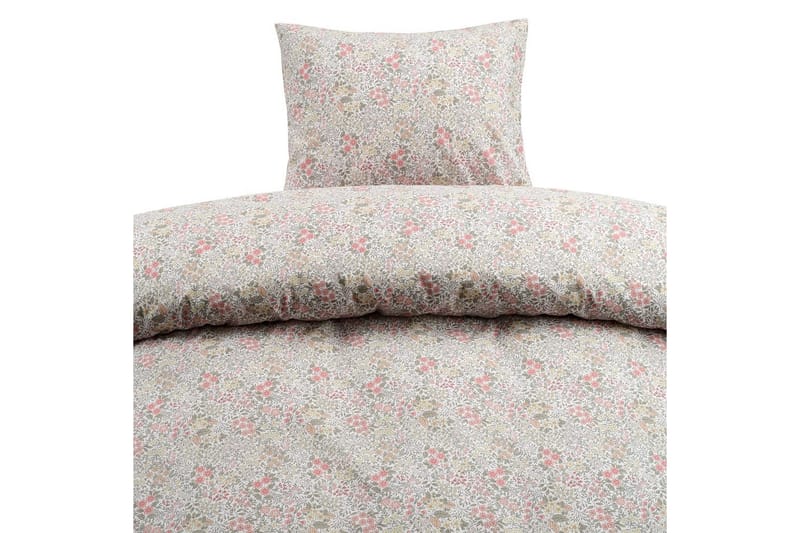 Pussilakanasetti Yhden hengen sänky 2-osainen Floret Hiekka - Ruskea - Kodintekstiilit & matot - Vuodevaatteet - Peitto
 - Tuplapeitto